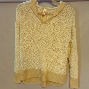Cream Hooded Sweater